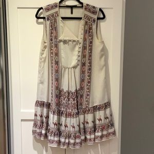 Dress with boho print